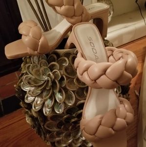 New! Double braided mule style heel.